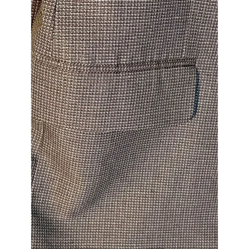 Michael Kors Macy’s Mens Blazer Suit Jacket 44L Grey Black Houndstooth